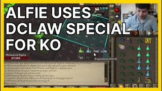 Alfie uses dclaw special for KO Alfie  OSRS Highlights [upl. by Adalard515]