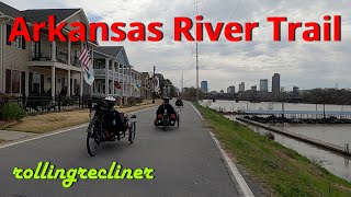 Arkansas River Trail  Little Rock by Recumbent Trike [upl. by Teodoro949]