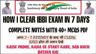 Clear IBBI land and building valuation exam in 7 Days  Complete Notes  Latest Syllabus of IBBI [upl. by Barolet876]