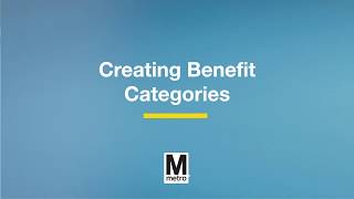 SB 4 SmartBenefits Creating Benefit Categories [upl. by Noram]