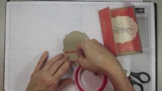 How to make a Gatefold Easel Card by StampsAndScrapbooksCathyP [upl. by Ilyak]