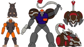 Transformers Beast Wars Rattrap  Transmetal Rattrap in 2d animation [upl. by Klingel]