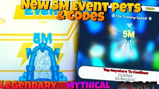 New 5M Event Pets amp Codes In Speedman Simulator  Roblox [upl. by Nayrb]