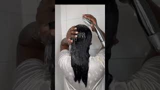 Wash Day relaxed Hair hairstyle relaxedhair hairtok foryou cheveuxdefrisés [upl. by Venice]