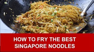 How to fry the best Singapore noodles rice vermicelli [upl. by Dub208]