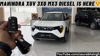 Mahindra XUV 3XO MX3 Diesel MT 2024 Price amp Features Mahindra Xuv 3XO 2024 Detailed Review [upl. by Orazal247]