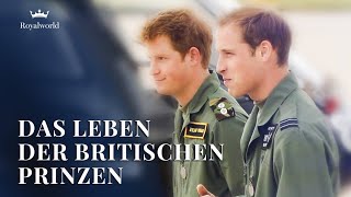 Das Leben der Britischen Prinzen  Königliche Familie Großbritanniens [upl. by Nevah935]