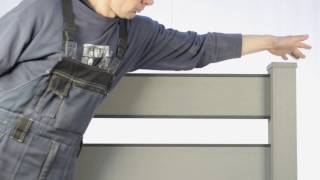 How to install InoWood composite fence panels [upl. by Marb]