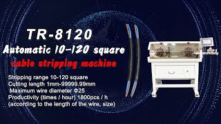 TR8120 Automatic 10120mm2 Large Square Computerized cable Wire Stripping cutting Machine [upl. by Sibeal99]