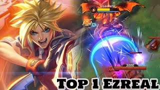 Wild Rift Ezreal  Top 1 Ezreal Gameplay Rank Challenger [upl. by Notla737]