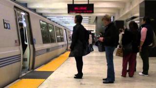 Millbrae Train Arriving at Civic CenterUN Plaza BART HD [upl. by Jezabel]