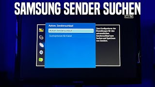 Samsung Fernseher Sendersuchlauf durchführen  Anleitung Deutsch [upl. by Eidnalem353]