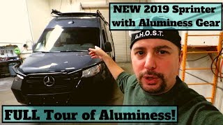 FIRST 2019 Sprinter with Aluminess gear Also a BTS Tour of Aluminess [upl. by Medeah]