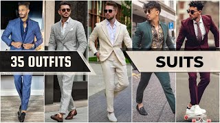 35 Suit Outfit Ideas For 2023  Mens Fashion [upl. by Issy]