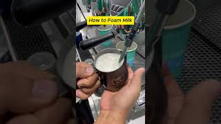 POV How to Steam Milk at Home coffee cafe shorts youtubeshorts Coffee Lovers [upl. by Gibert289]