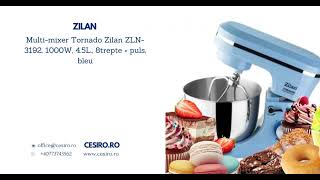 Cesiroro  Multimixer Tornado Zilan ZLN3192 1000W 45L 8trepte  puls bleu [upl. by Cirilla]