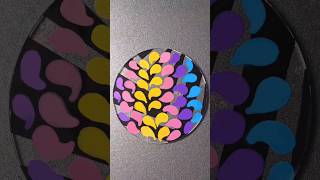 Colored drops Abstractions💜🩷💛 color art abstractart satisfying drawing shorts shortvideo [upl. by Lil454]