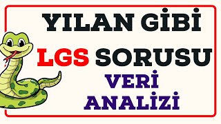 LGS MATEMATİK  VERİ ANALİZİ  1 SORU 1 CEVAP lgsmatematik lgstayfa lgs2024 yeninesil lgs [upl. by Lehcear391]