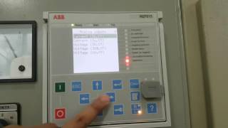 ABB REF615 Relay Exploring the HMI [upl. by Willett]