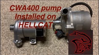 Pierburg CWA400 Intercooler pump installed on Hellcat ChargerChallenger [upl. by Ardnoel641]