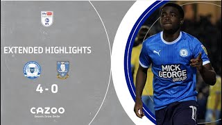 EXTENDED HIGHLIGHTS  Peterborough United thrash Sheffield Wednesday in PlayOffs First leg [upl. by Wrand]