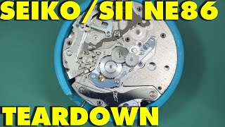 TECH  SEIKO NE86 Chronograph Movement TEARDOWN [upl. by Aeslehs]