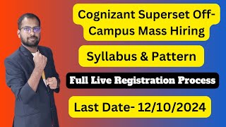 Cognizant Off Campus Mass Hiring Syllabus amp Pattern Last Date Full Detail [upl. by Kalie]