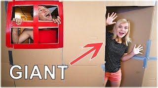 GIANT BOX FORT CHALLENGE OMG  SoCassie [upl. by Ecnahc]