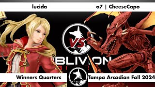 Tampa Arcadian Fall 2024  lucida Robin vs CheeseCapo Ridley  Winners Quarters [upl. by Dranoc]