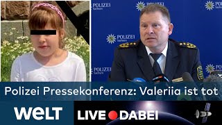 PRESSEKONFERENZ Valeriia ist tot  Polizei findet Leiche im Waldstück bei Döbeln  WELT Stream [upl. by Laurentium268]