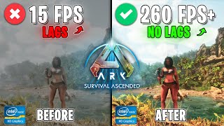 Ark Survival Ascended  BEST SETTINGS for MAX FPS  Fix FPS Drops amp Lags [upl. by Zobkiw235]