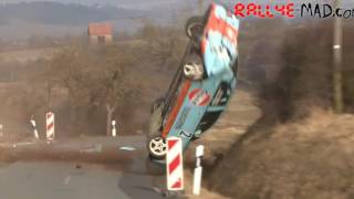 RallyeMADcom Closeups Massive Crash Mitsubishi Lancer HD [upl. by Amati]