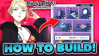 100K HP HOW TO BUILD YOUR CEREMONY CHARLOTTE Best Teams Gear amp Talents  Black Clover Mobile [upl. by Anyg]