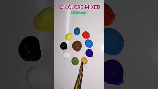 Ten color mixing recipe 😇😇  color mixing experiment  shorts satisfying colormixing [upl. by Shannon659]