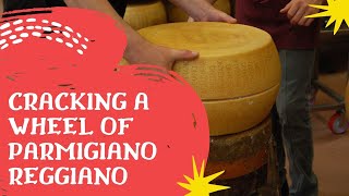 Cracking A Wheel Of Parmigiano Reggiano [upl. by Saraiya83]