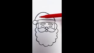 Lets Draw Santa Claus 🎅 kids shorts [upl. by Anibas623]