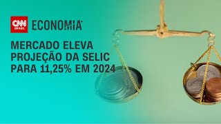 Mercado eleva projeção da Selic para 1125 em 2024  LIVE CNN [upl. by Eenafit]