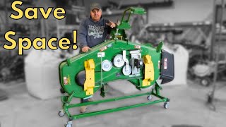 Maximize Your Space Innovative Mower Deck Storage Solutions for Compact Tractors [upl. by Saidnac]