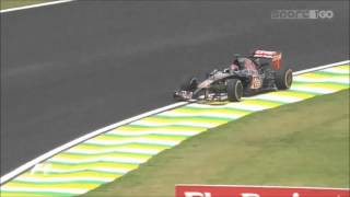 Max Verstappen drifts F1 car at Interlagos Free practice [upl. by Ydde]