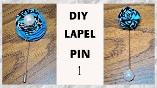 How To Make LAPEL PIN METHOD 1  Diy LAPEL PIN  LAPEL PIN tutorial lapelpin ankara [upl. by Kriste]