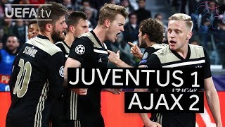 JUVENTUS 12 AJAX UCL HIGHLIGHTS [upl. by Elbas975]