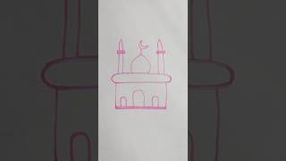 Masjid drawing 🕌🕌🕌♥️♥️masjid islamicart drawing  artviralshortvideo shorts [upl. by Ynavoeg]