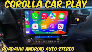 How to Install Apple Carplay and Android Auto in a TOYOTA COROLLA  ROADANVI [upl. by Koloski]