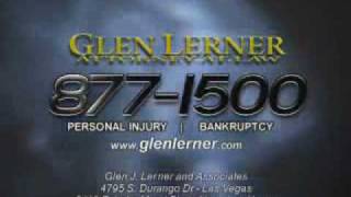 Accident Lawyer Glen Lerner thinks big  Personal Injury One Call 8771500 [upl. by Llennor]