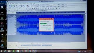 How to remove copyright from mp3 song by using Audacity [upl. by Aerbma]