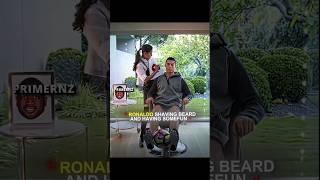 Ronaldo Shaving Beard ☠️ shortfeed shortsmessi ronaldo viralshorts viral funny [upl. by Helm]