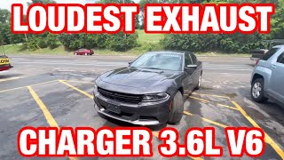 Top 5 LOUDEST EXHAUST Set Ups for Dodge Charger 36L V6 [upl. by Enoryt]