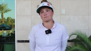 Fatima Fernandez Cano Second Round Interview  2024 Epson Tour Championship at Indian Wells [upl. by Nedak]