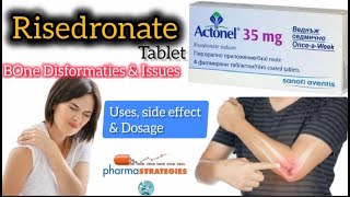 Risedronate sodium 35mg 150mg  Hindi amp urdu  risedronate how to take  uses side effects dosage [upl. by Atirahc]