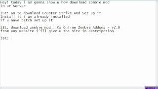 How Make Zombie Plague game on Counter Strike [upl. by Terpstra208]